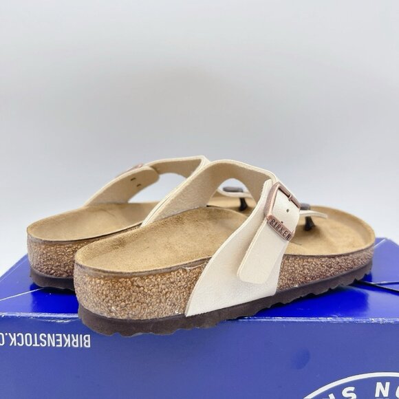 Birkenstock Gizeh Birko-Flor Thong Sandal Graceful Pearl White EU 36 US 5- 5.5 R - Picture 7 of 14